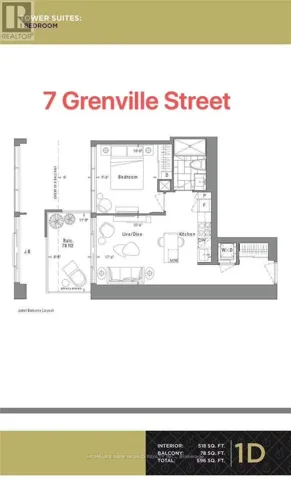 1212 - 7 GRENVILLE STREET, Toronto (Bay Street Corridor), Ontario M4Y0E9