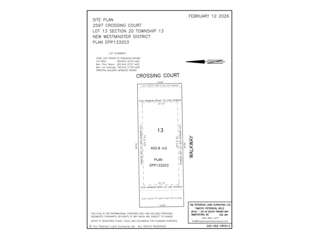 2597 CROSSING COURT, Abbotsford, British Columbia V4X1H4