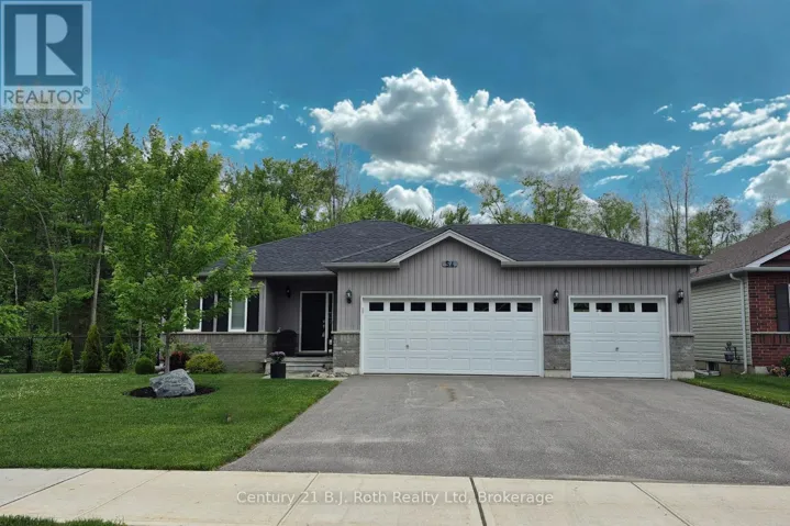 Large lot with triple car garage.