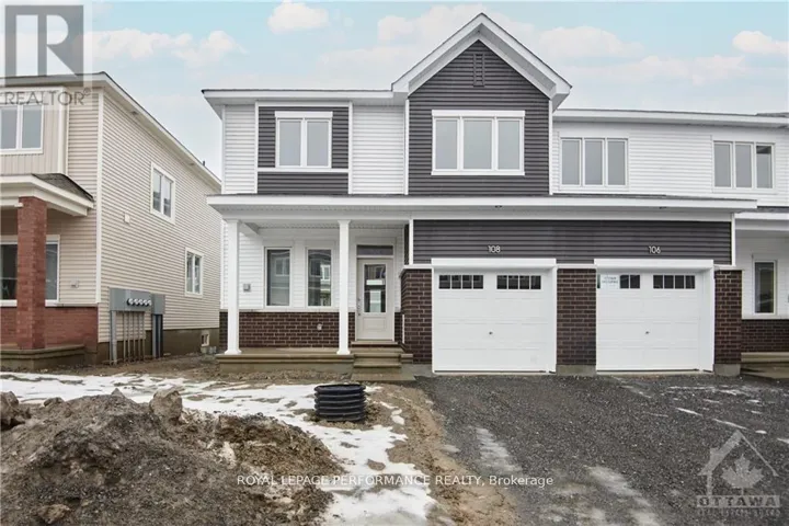 108 PIZZICATO STREET, Ottawa, Ontario K1W1E9
