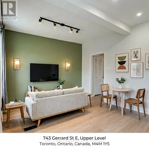 UPPER - 743 GERRARD STREET E, Toronto (South Riverdale), Ontario M4M1Y5
