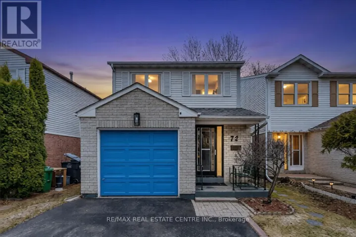 72 MALABAR CRESCENT, Brampton (Central Park), Ontario L6S3X8
