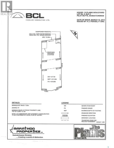 15 Plains BOULEVARD, Pilot Butte, Saskatchewan S0G3Z0