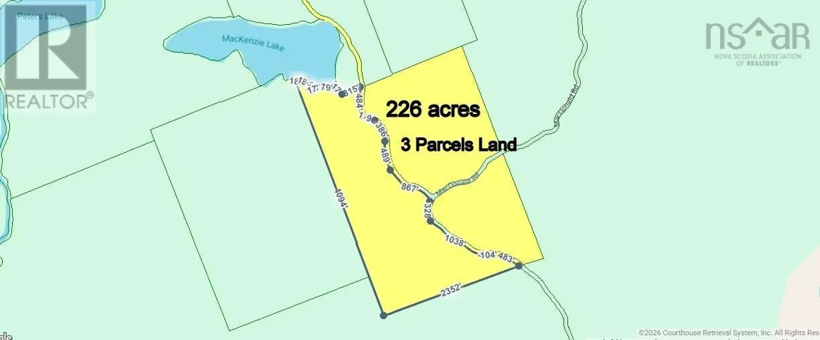 226 acre Mackenzie Lake Rd, Framboise, Nova Scotia B2J1E3