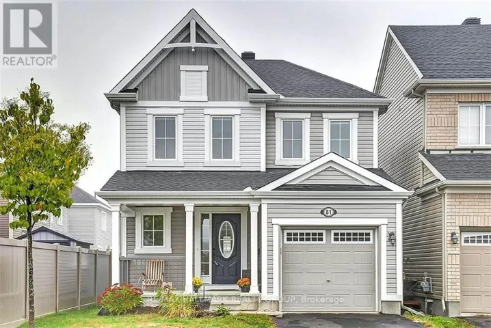 81 SWITCH GRASS CRESCENT, Ottawa, Ontario K2J5Z3