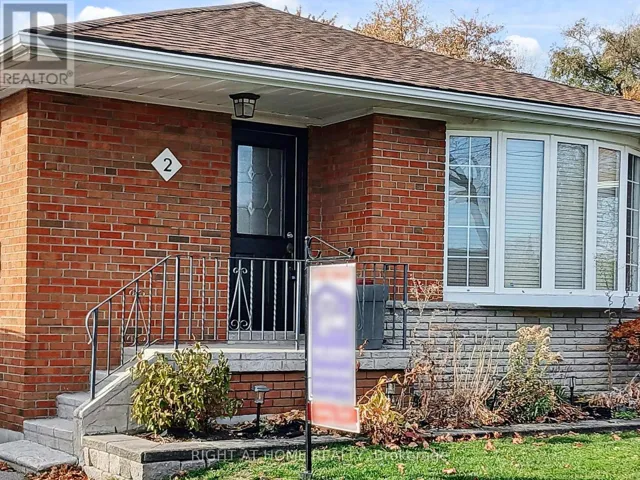 2 BARNES CRESCENT, Toronto (Woburn), Ontario M1G1Z9