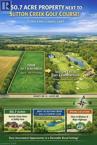 PART LOT 3 GESTO SIDE Road, Essex, Ontario N8M2X6