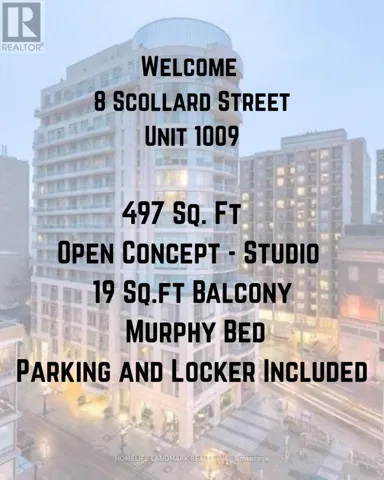 1009 - 8 SCOLLARD STREET, Toronto (Annex), Ontario M5R1M2