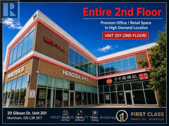 201 - 20 GIBSON DRIVE, Markham (Milliken Mills West), Ontario L3R0M7