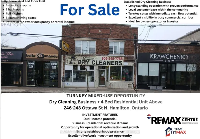 246-248 OTTAWA STREET N, Hamilton (Crown Point), Ontario L8H3Z7