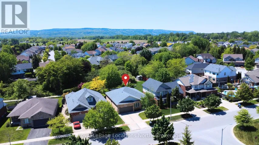 Aerial Front of home Facing Blue Mountain