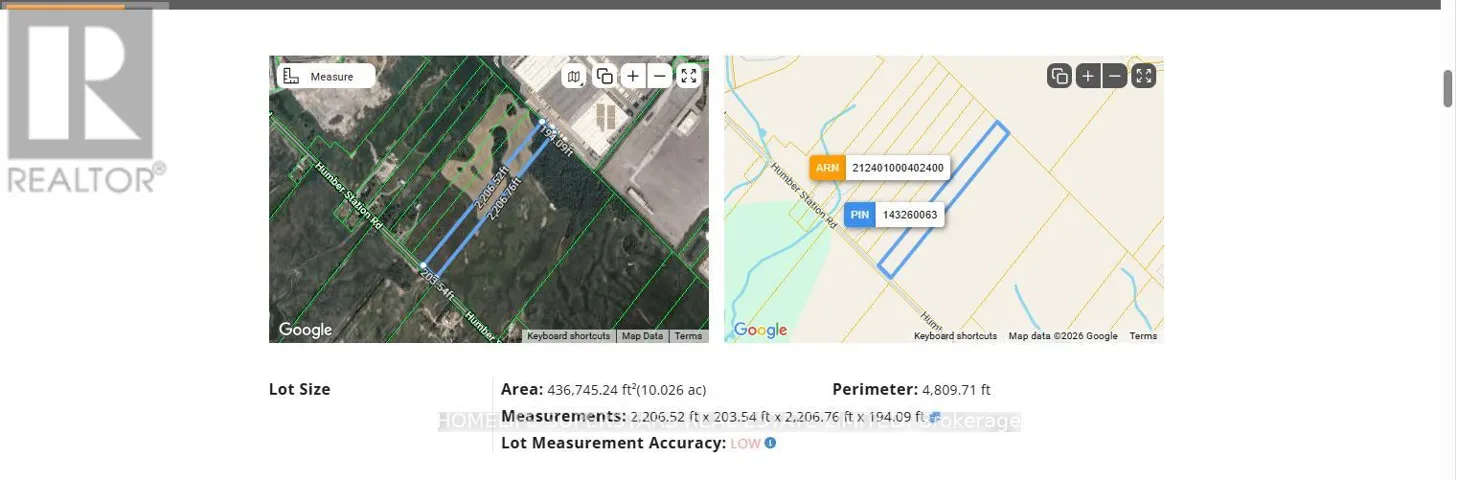 PT LT8 & PT LT9 ,CON5 HUMBER STATION ROAD, Caledon, Ontario L7E5R9