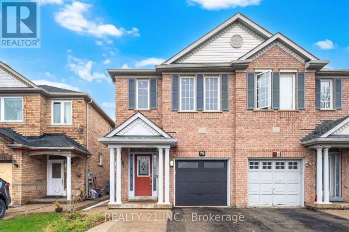 76 SWEET CLOVER CRESCENT, Brampton (Sandringham-Wellington), Ontario L6R2Z9