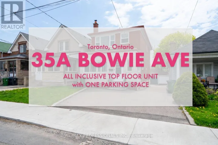 UPPER - 35A BOWIE AVENUE, Toronto (Briar Hill-Belgravia), Ontario M6E2P2