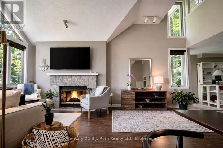 Wood burning fireplace