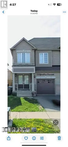 BASEMENT - 72 YARDLEY CRESCENT, Brampton (Credit Valley), Ontario L6X5L9