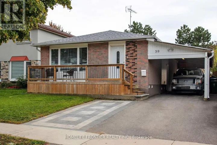 59 DOWSWELL DRIVE, Toronto (Malvern), Ontario M1B1H5