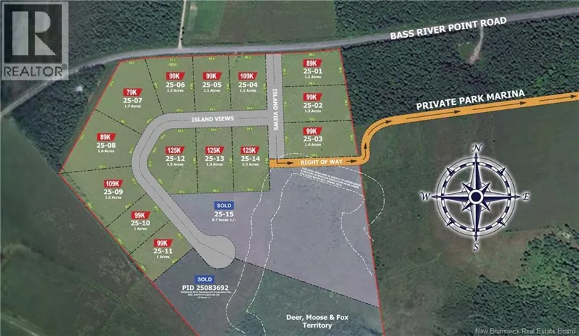 LOT 25-05 Island Views, Bass River, New Brunswick E4T1J6