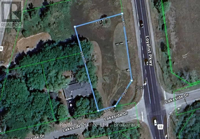 0 BESIDE 1716 LAKESIDE DRIVE, Prince Edward County (Ameliasburg Ward), Ontario K0K1T0