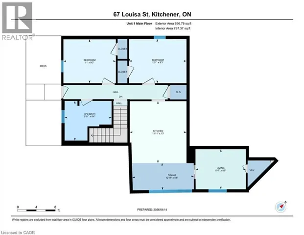 67 LOUISA Street Unit# A, Kitchener, Ontario N2H5L9