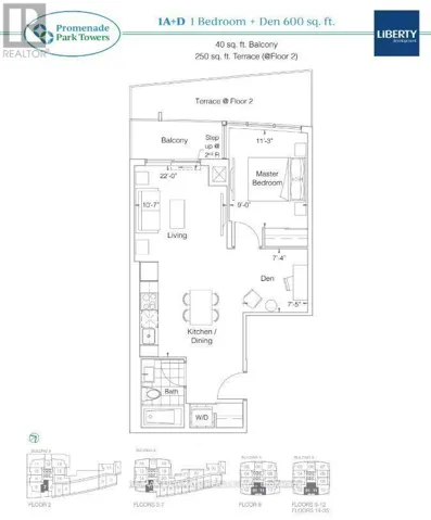 1701A - 30 UPPER MALL WAY, Vaughan (Brownridge), Ontario L4J0L7