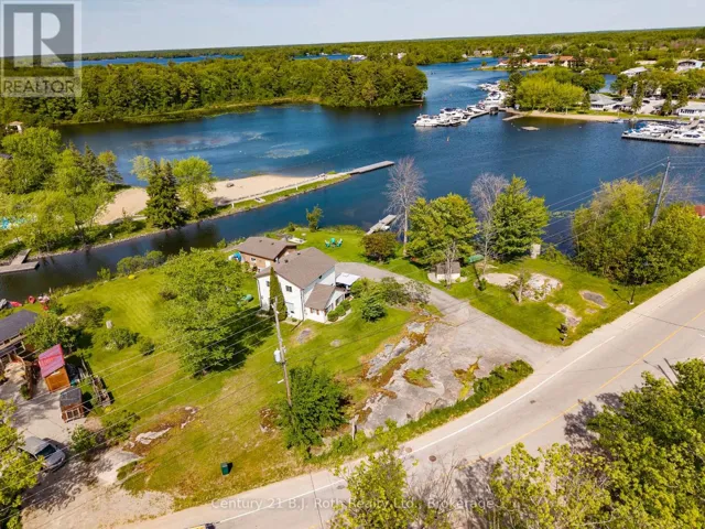 57 Port Severn Road North, a corner waterfront lot