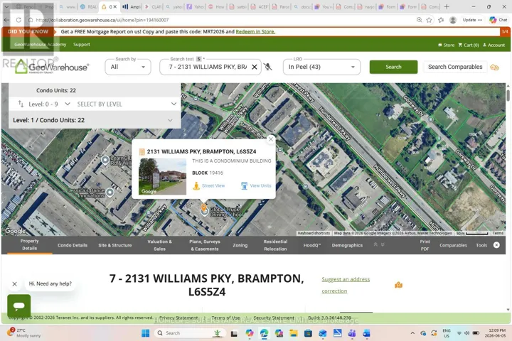 2131( UNIT 7) WILLIAMS PKY PARKWAY, Brampton (Gore Industrial North), Ontario L6S5Z4