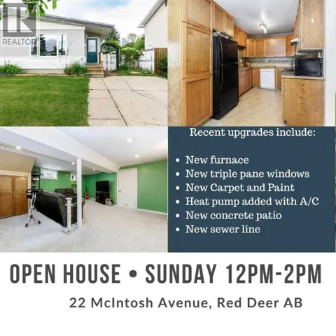 22 McIntosh Avenue, Red Deer, Alberta T4N0M3