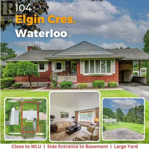 104 ELGIN CRESCENT, Waterloo, Ontario N2J2S2