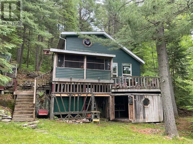 View of cottage and storage below