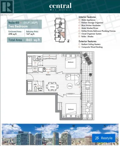 505 - 38 WIDMER STREET, Toronto (Waterfront Communities), Ontario M5V2E9