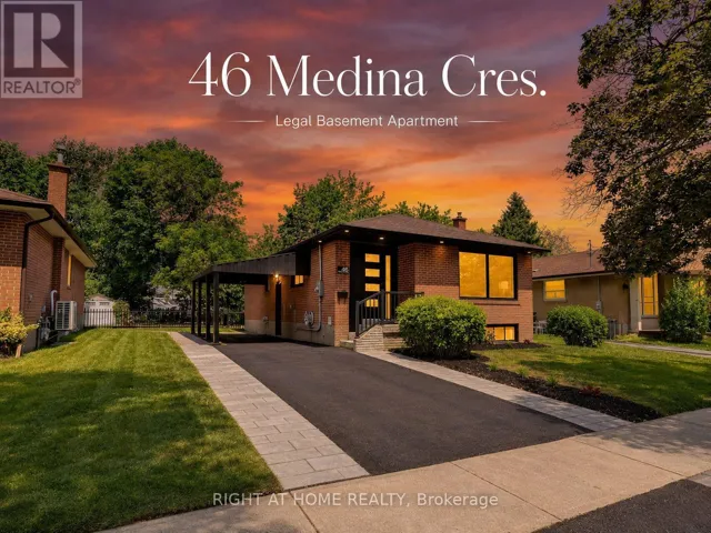 46 MEDINA CRESCENT, Toronto (Bendale), Ontario M1K4B7