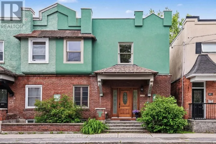289 CRICHTON STREET, Ottawa, Ontario K1M1W3