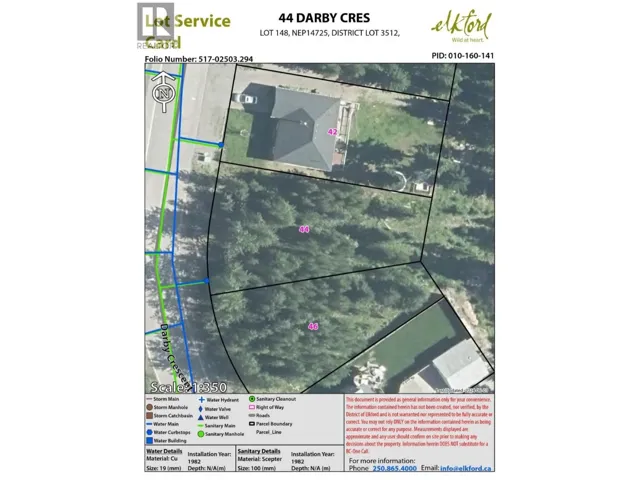 44 DARBY Crescent, Elkford, British Columbia V0B1H0