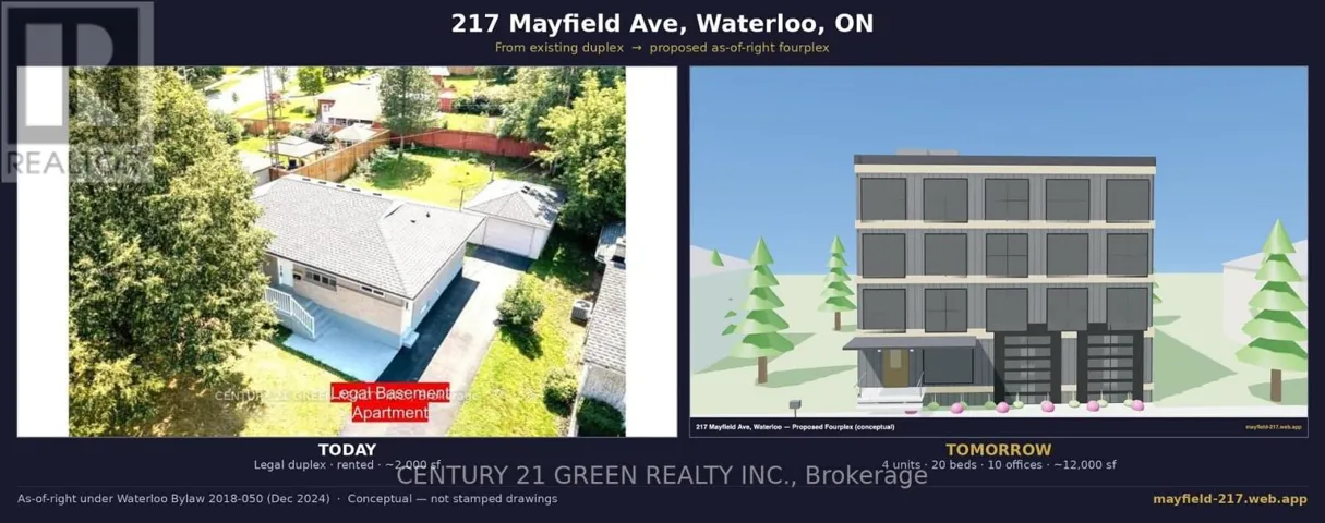 217 MAYFIELD AVENUE, Waterloo, Ontario N2J3S6