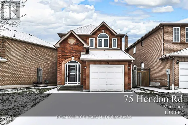 75 HENDON ROAD, Markham (Milliken Mills East), Ontario L3R0P7