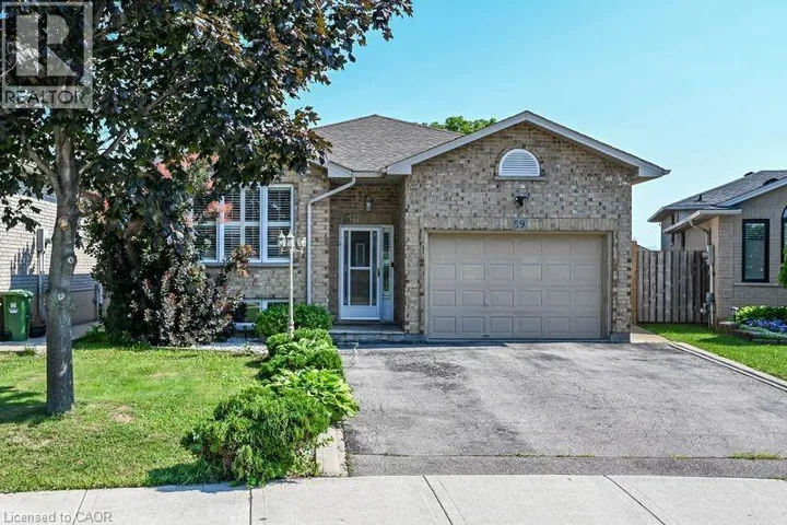 59 COLIN Crescent Unit# LOWER, Hamilton, Ontario L9A5H8
