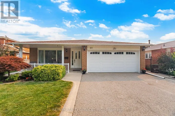 20 MALCOLM CRESCENT, Brampton (Central Park), Ontario L6S3C8