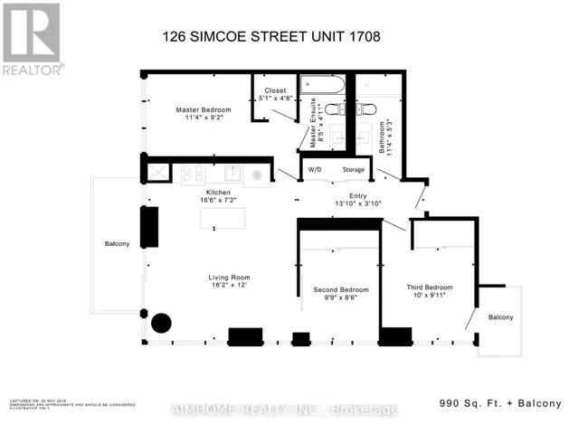 1708 - 126 SIMCOE STREET, Toronto (Waterfront Communities), Ontario M5H4E6