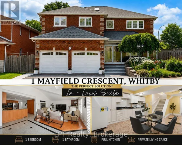 1 MAYFIELD CRESCENT, Whitby (Pringle Creek), Ontario L1N8P3