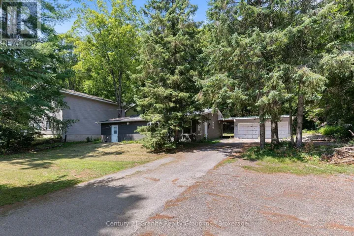 Large, level lot with mature trees