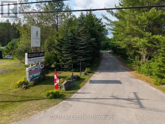 Algonquin Pines Campground, Entrance from Hwy 60
