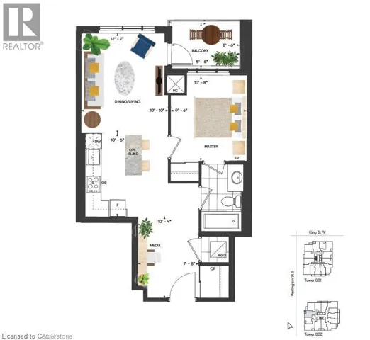 15 WELLINGTON Street S Unit# 611, Kitchener, Ontario N2G0E4