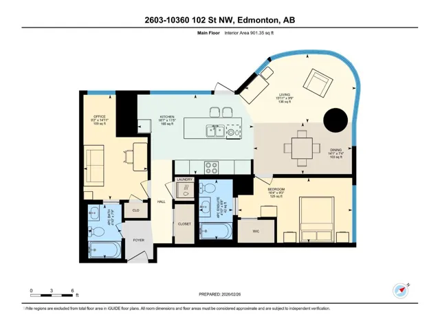 #2603 10360 102 ST NW, Edmonton, Alberta T5J0K9