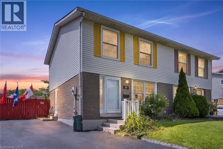 31 BELLEAU Street, Hamilton, Ontario L8J1N1