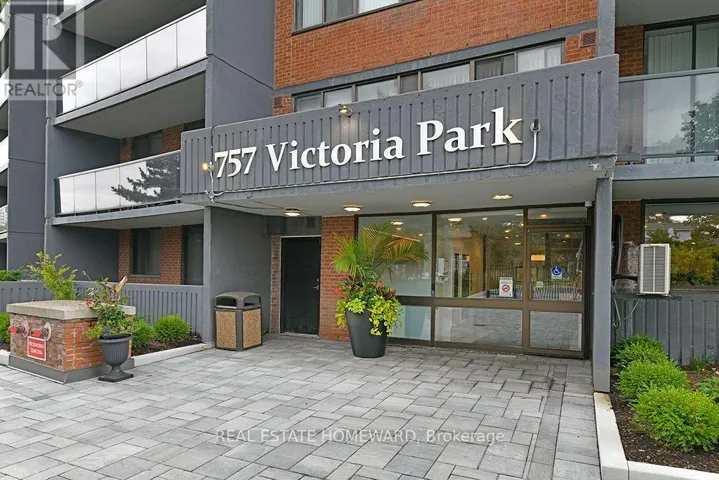106 - 757 VICTORIA PARK AVENUE, Toronto (Oakridge), Ontario M4C5N8
