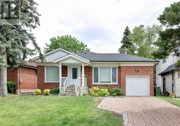 43 FIRWOOD (LOWER) CRESCENT, Toronto (Princess-Rosethorn), Ontario M9B2V9