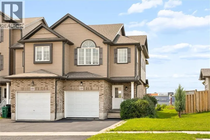 1389 COUNTRYSTONE Drive, Kitchener, Ontario N2N3R8