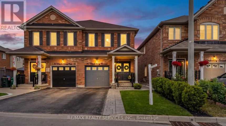 70 CHECKERBERRY CRESCENT, Brampton (Sandringham-Wellington), Ontario L6R3P8