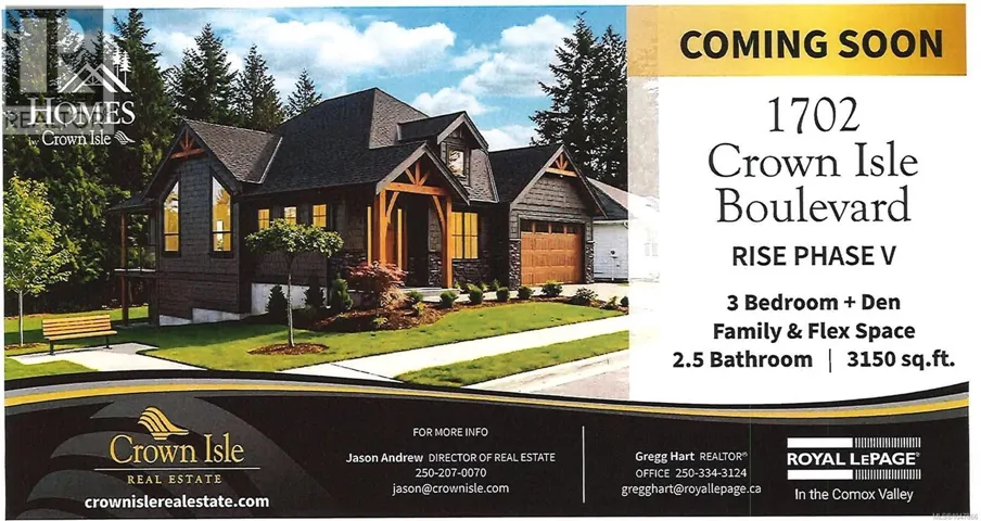 1702 Crown Isle Blvd, Courtenay, British Columbia V9N9X5